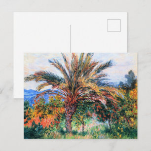 Claude Monet, Palme in Bordighera, Postkarte