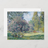 Claude Monet - Parc Monceau, Paris Feiertagspostkarte (Vorne/Hinten)