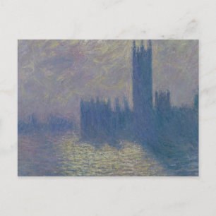 Claude Monet Parlamentsgebäude, Stormy Sky Postkarte