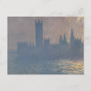 Claude Monet - Parlamentshäuser, Sonnenlicht Postkarte