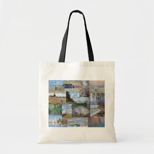 Claude Monet - Patchwork Tote Bag Tragetasche (Vorne)