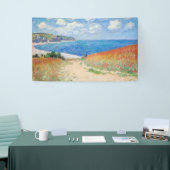 Claude Monet - Path in Wheat Fields at Pourville Banner (Messeveranstaltung)
