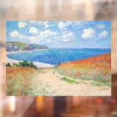 Claude Monet - Path in Wheat Fields at Pourville Fensteraufkleber (Blatt 2)