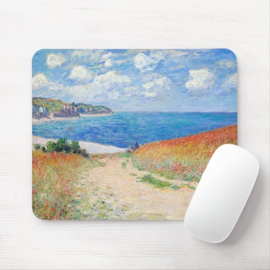 Claude Monet - Path in Wheat Fields at Pourville Mousepad (Mit Mouse)
