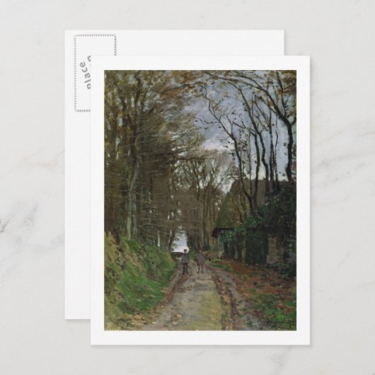 Claude Monet | Pfad der Normandie Postkarte (Vorne/Hinten)