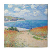 Claude Monet - Pfad der Weizenfelder in Pourville Fliese (Vorderseite)