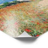 Claude Monet - Pfad der Weizenfelder in Pourville Fotodruck (Ecke)