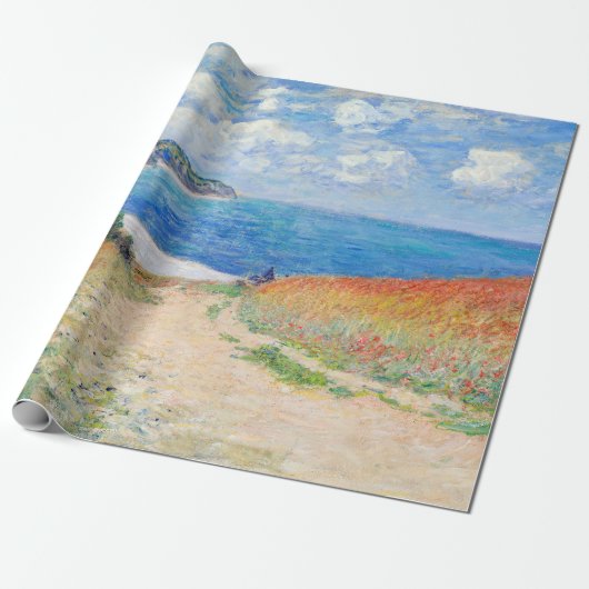 Claude Monet - Pfad der Weizenfelder in Pourville Geschenkpapier (Ungerollt)