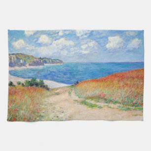 Claude Monet - Pfad der Weizenfelder in Pourville Geschirrtuch
