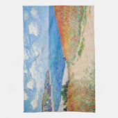 Claude Monet - Pfad der Weizenfelder in Pourville Geschirrtuch (Vertikal)
