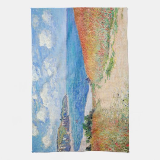 Claude Monet - Pfad der Weizenfelder in Pourville Geschirrtuch (Vertikal)