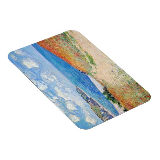 Claude Monet - Pfad der Weizenfelder in Pourville Magnet (Rechte Seite)