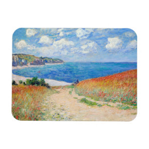 Claude Monet - Pfad der Weizenfelder in Pourville Magnet