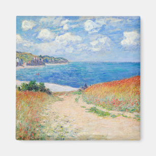 Claude Monet - Pfad der Weizenfelder in Pourville Magnet