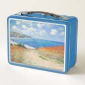 Claude Monet - Pfad der Weizenfelder in Pourville Metall Brotdose (Rückseite)