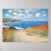 Claude Monet - Pfad der Weizenfelder in Pourville Poster (Vorne)