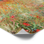 Claude Monet - Pfad der Weizenfelder in Pourville Poster (Ecke)
