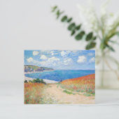 Claude Monet - Pfad der Weizenfelder in Pourville Postkarte (Stehend Vorderseite)