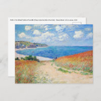 Claude Monet - Pfad der Weizenfelder in Pourville