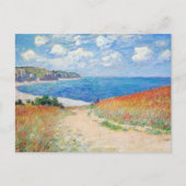 Claude Monet - Pfad der Weizenfelder in Pourville Postkarte (Vorderseite)