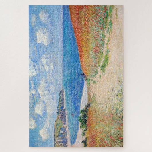 Claude Monet - Pfad der Weizenfelder in Pourville Puzzle (Vertikal)