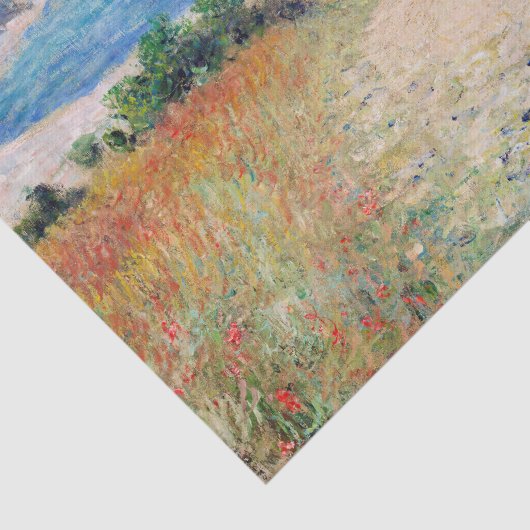 Claude Monet - Pfad der Weizenfelder in Pourville Seidenpapier (Detail)