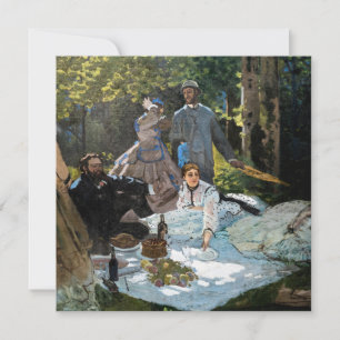 Claude Monet - Picknick auf dem Rasen, rechtes Fel Einladung