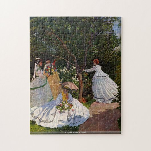 Claude Monet - Picknick Puzzle (Vertikal)