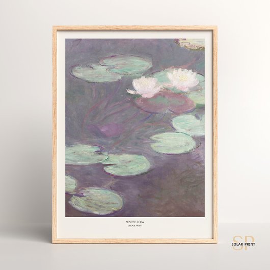 Claude Monet Pink Water Lilies Kunst Poster
