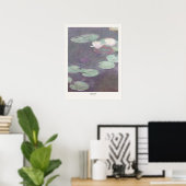 Claude Monet Pink Water Lilies Kunst Poster (Heimbüro)