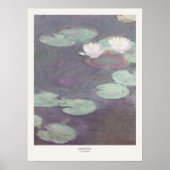 Claude Monet Pink Water Lilies Kunst Poster (Vorne)