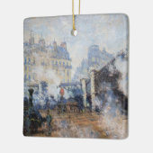 Claude Monet - Pont de l'Europe, Gare Saint-Lazare Keramikornament (Links)