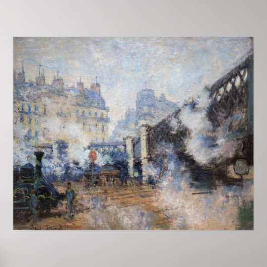 Claude Monet - Pont de l'Europe, Gare Saint-Lazare Poster (Vorne)