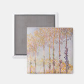 Claude Monet | Poplars an den Banken des Epte Magnet (Vorderseite/Rückseite)