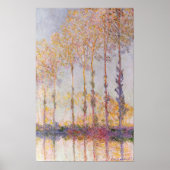 Claude Monet | Poplars an den Banken des Epte Poster (Vorne)
