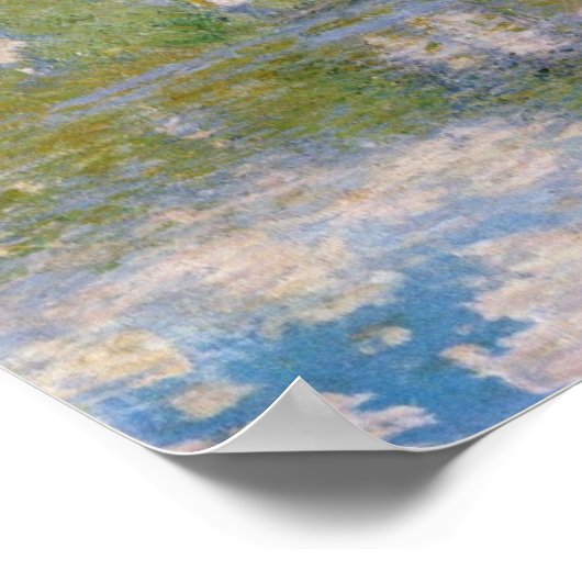 Claude Monet – Poplars at the Epte 1900 Poster (Ecke)