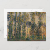 Claude Monet - Poplars bei Giverny, Sonnenaufgang Postkarte (Vorne/Hinten)