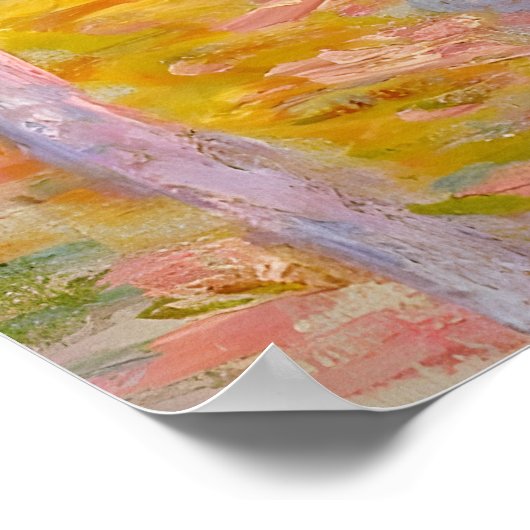 Claude Monet, Poplars in der Sonne, 1891 Poster (Ecke)