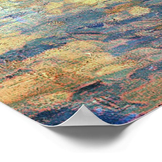 Claude Monet - Poplars über den Epte Poster (Ecke)