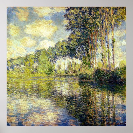 Claude Monet - Poplars über den Epte Poster (Vorne)