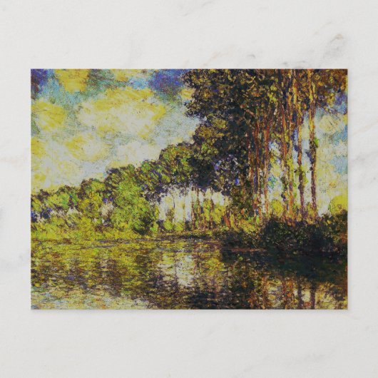 Claude Monet - Poplars über den Epte Postkarte (Vorderseite)