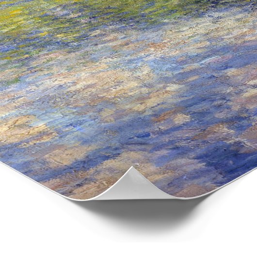 Claude Monet Poplars zum Epte Poster (Ecke)