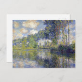 Claude Monet Poplars zum Epte Postkarte (Vorne/Hinten)