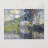 Claude Monet Poplars zum Epte Postkarte (Vorderseite)