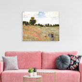 Claude Monet - Poppies Leinwanddruck (Insitu (Wohnzimmer))