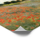 Claude Monet Poppies Poster (Ecke)