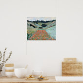 Claude Monet Poppy Feld in einem Glanz bei Giverny Poster (Küche)