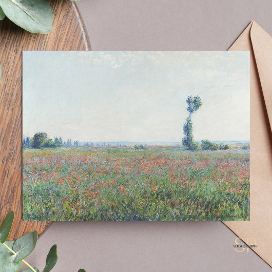 Claude Monet Poppy Feldmalerei Art Print Postkarte