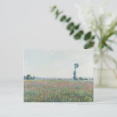 Claude Monet Poppy Feldmalerei Art Print Postkarte (Stehend Vorderseite)