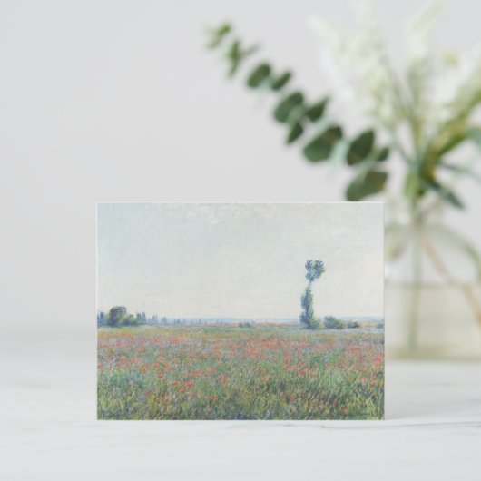 Claude Monet Poppy Feldmalerei Art Print Postkarte (Stehend Vorderseite)